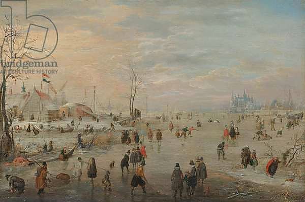 Enjoying the Ice, c.1615-20