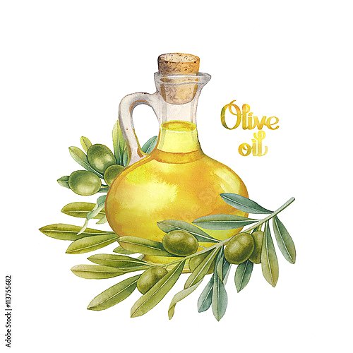 Акварельное оливковое масло