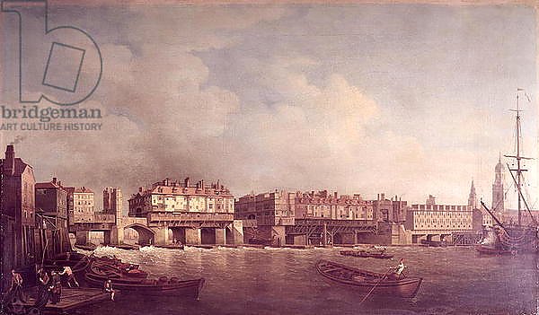 London Bridge before the Alteration in 1757