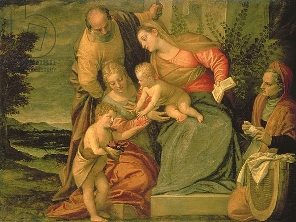 The Holy Family with St. Elizabeth and John the Baptist