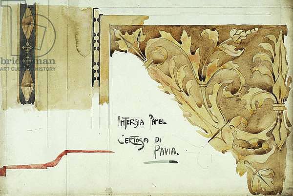 Intarsia Panel, Certosa di Pavia, 1891 3