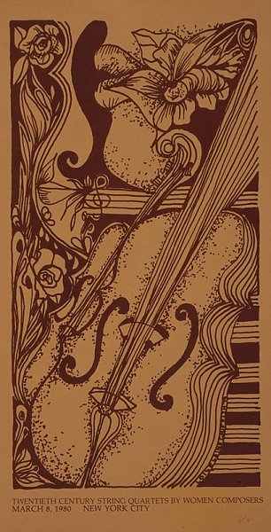 Twentieth Century string quartets by women composers, March 8, 1980, New York City