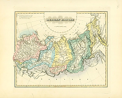 Постер Карта Российской Империи