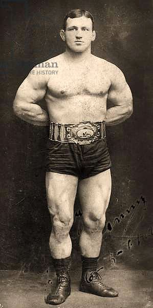 Portrait of Heavy Weight Wrestler, Johann Lem, c.1910