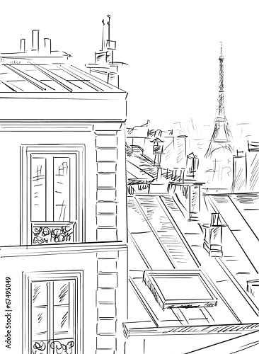 Париж в Ч/Б рисунках #46