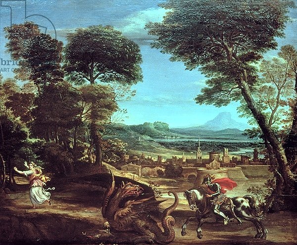 Landscape with St.George and the Dragon, c.1610