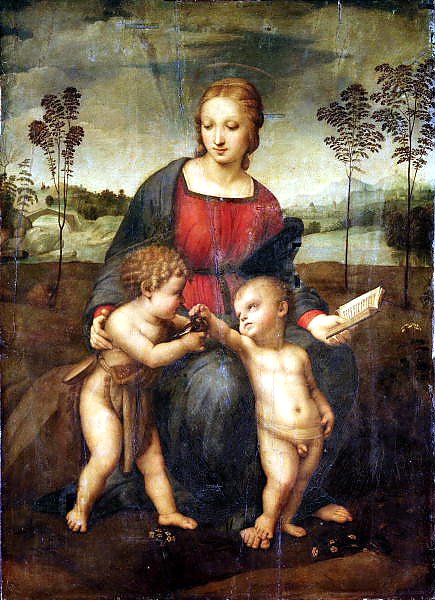 Мадонна со щеглом. Мария с младенцем и Иоанном Крестителем
