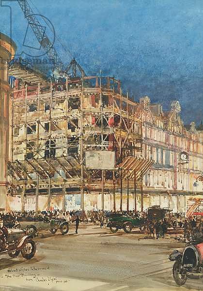 Construction of the New Building for Bourne and Hollingsworth, Oxford Street, London