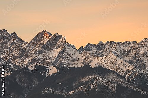 Постер Осеннее утро в горах Татра, Польша