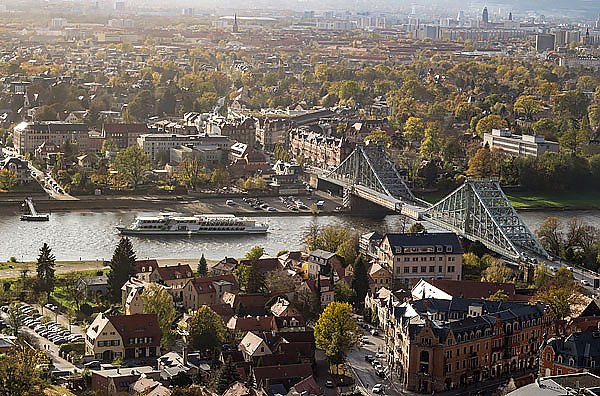 Вид на Дрезден с высоты