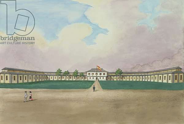 The New Cigar Factory in Meisic, from 'The Flebus Album of Views In and Around Manila', c.1845
