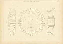 Постер Projections of a Bevel Wheel