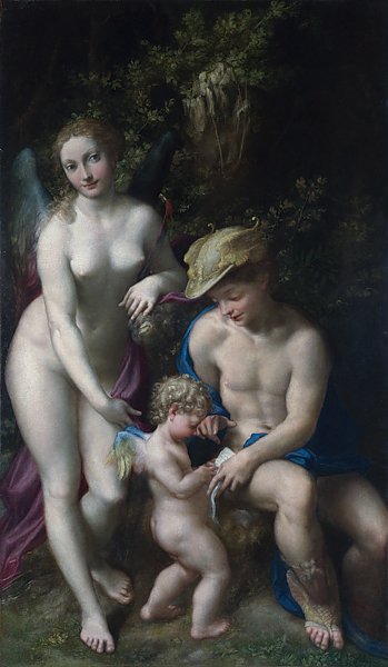 Венера с Меркурием и Купидоном