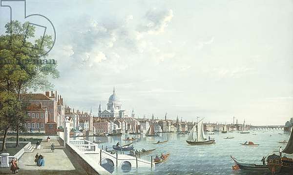The Thames from Somerset House, Looking Downstream