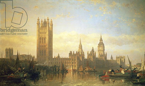 New Palace of Westminster from the River Thames