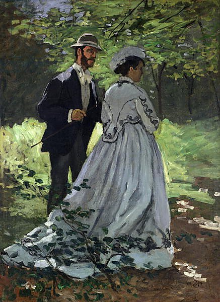 The Promenaders, or Claude Monet Bazille and Camille, 1865
