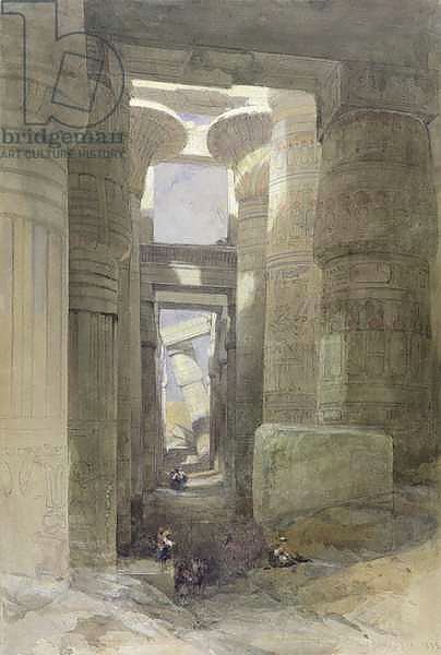 The Great Temple of Amon Karnak, the Hypostyle Hall, 1838