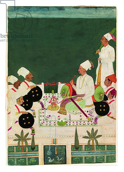 A Rathore Chief with His Kinsmen, c.1700