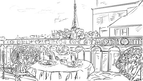 Париж в Ч/Б рисунках #11