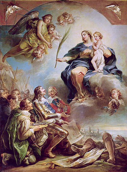 Louis XIII Dedicating the Church of Notre-Dame-des-Victoires to the Virgin in 1629, 1748-53