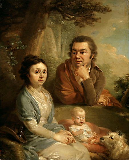 Семейный портрет. (Василий Александрович и Авдотья Сильвестровна Небольсины с ребенком?)