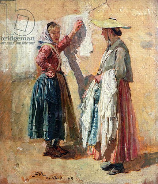 Washerwomen in Antibes, 1869