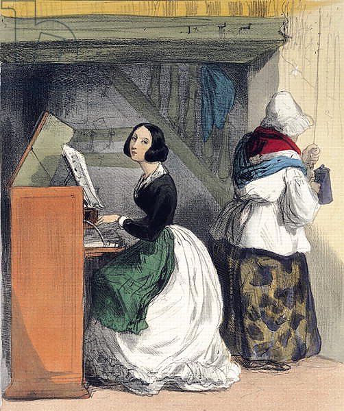 A Music School Pupil, from 'Les Femmes de Paris', 1841-42