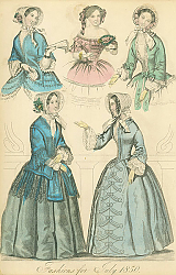 Постер Fashions for July 1850 1