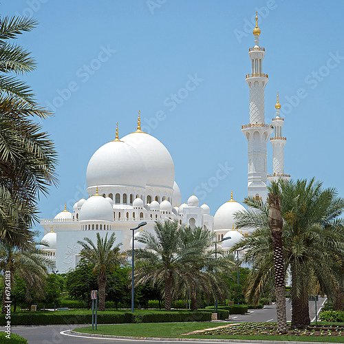 Главная мечеть в Абу-Даби, ОАЭ