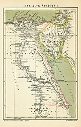 Постер Карта Древнего Египта 1