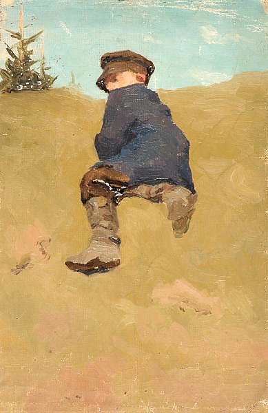 Этюд лежащего мальчика. 1894