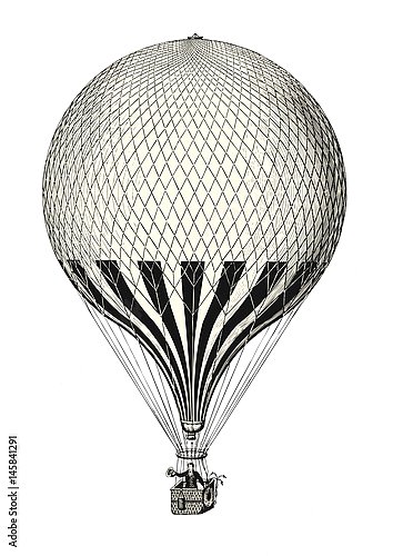 Винтажный воздушный шар