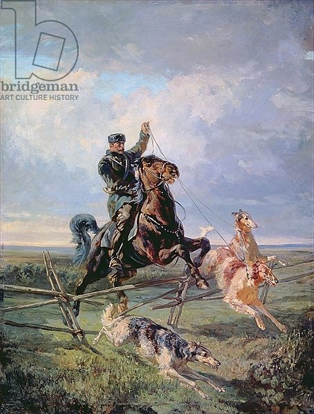 Huntsman with the Borzois, 1872