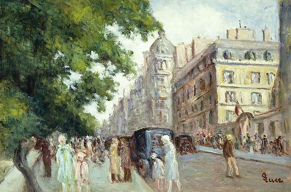Street Scene in Paris; Scene de Rue a Paris, 1935-37