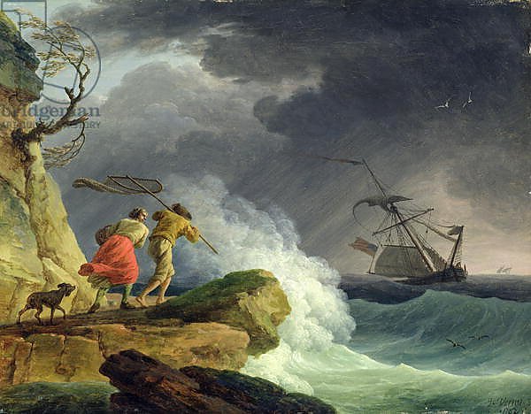 Coastal Scene in a Storm, 1782