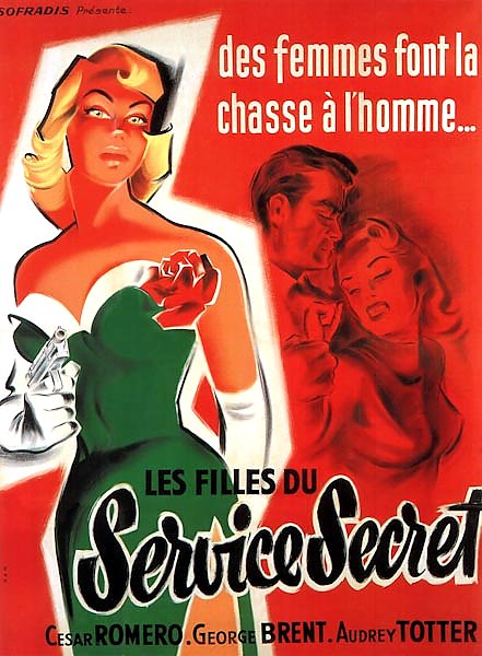Film Noir Poster - Fbi Girl