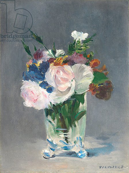 Flowers in a Crystal Vase, c.1882