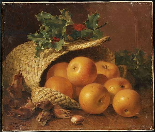 Still Life with Apples, Hazelnuts and Holly, 1898
