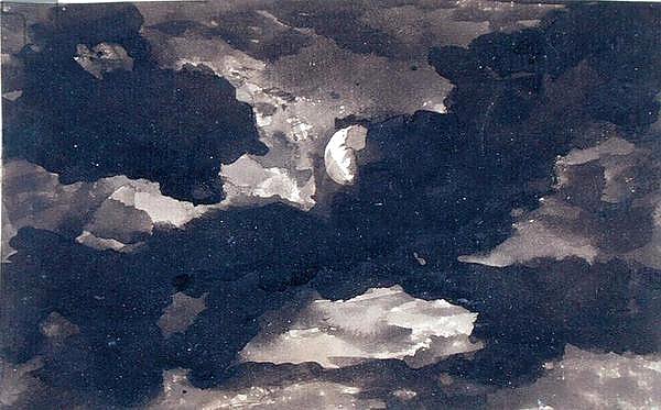 Study of a Clouded Moonlit Sky