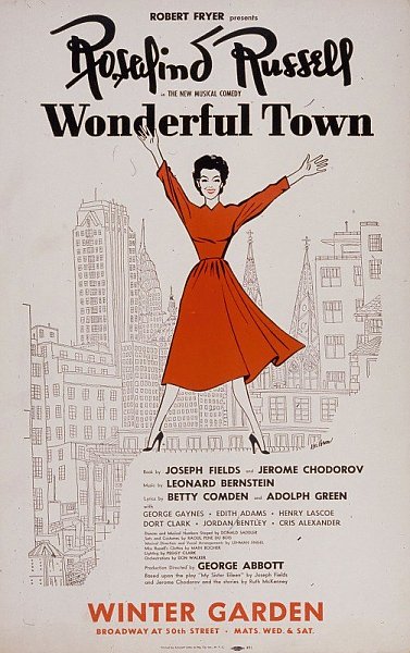 Rosalind Russell in the new musical comedy Wonderful Town