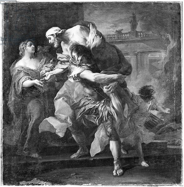 Aeneas carrying Anchises, 1729