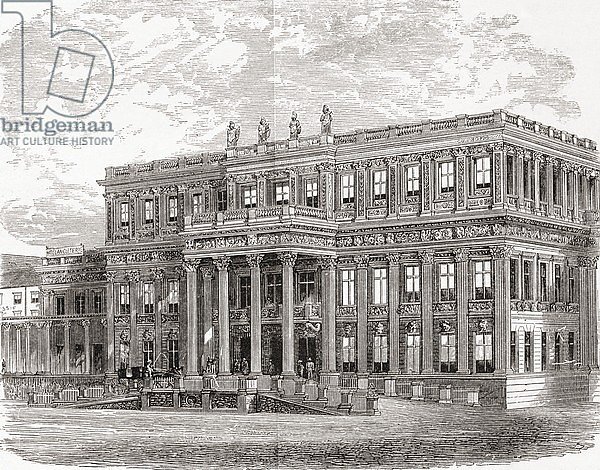 The Crown Prince Palace aka Kronprinzenpalais, Berlin, Germany c.1880.