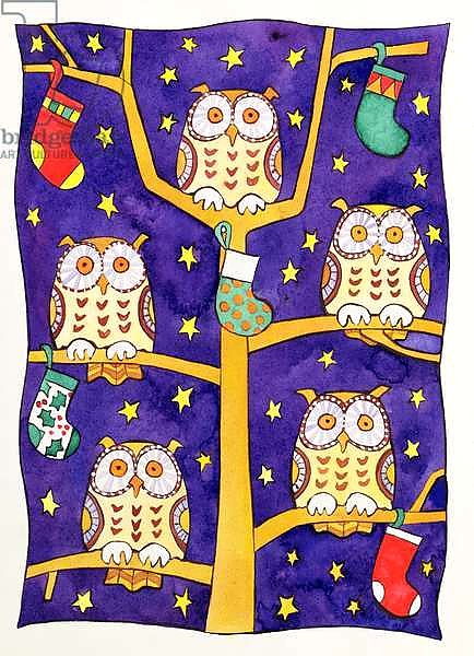 Five Wise Owls