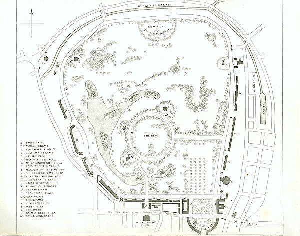 Plan of the Regent Park