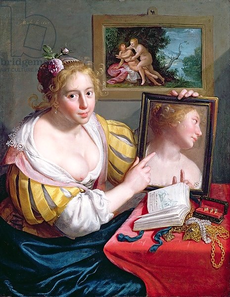 Girl with a Mirror, an Allegory of Profane Love, 1627