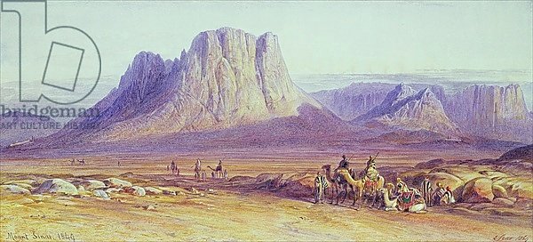 The Camel Train, Condessi, Mount Sinai, 1848
