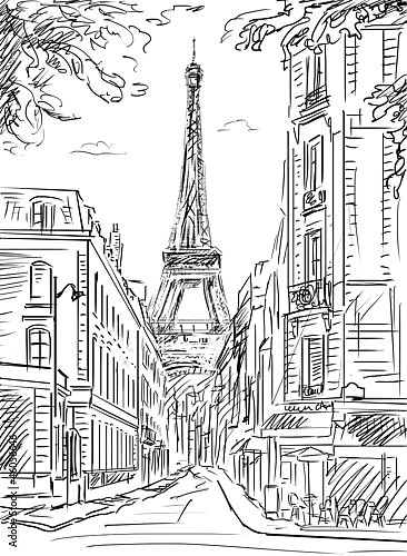 Париж в Ч/Б рисунках #30