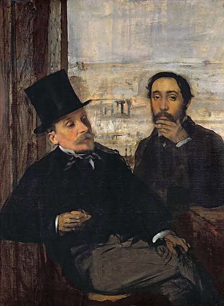 Self Portrait with Evariste de Valernes c.1865
