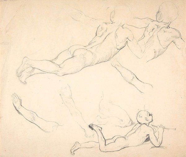 Studies of a Boy Playing the Flute