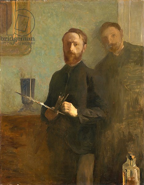 Self-Portrait with Waroquy, 1889